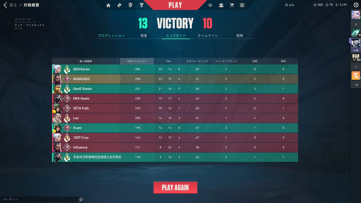 karon やっぱつよいな