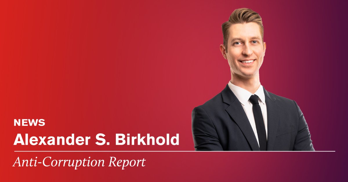 ArentFox Schiff (@arentfoxschiff) on Twitter photo “The intrinsic value of click-through training depends on its content,” Alexander Birkhold told <a href="/AntiCorruptRpt/">AntiCorruptionReport</a> on the effectiveness of “click-through training.” tinyurl.com/24bftc9u
#Compliance “The intrinsic value of click-through training depends on its content,” Alexander Birkhold told <a href="/AntiCorruptRpt/">AntiCorruptionReport</a> on the effectiveness of “click-through training.” tinyurl.com/24bftc9u
#Compliance