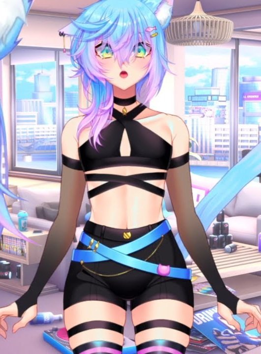 bit different from my normal stuff but I tried a fun lil cosplay of <a href="/LineChuuu/">💙 LineChu 💙</a> ✨️