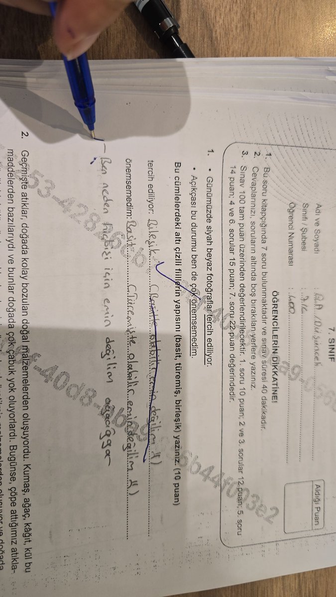 Sanarım çalışmamışsın kızım.