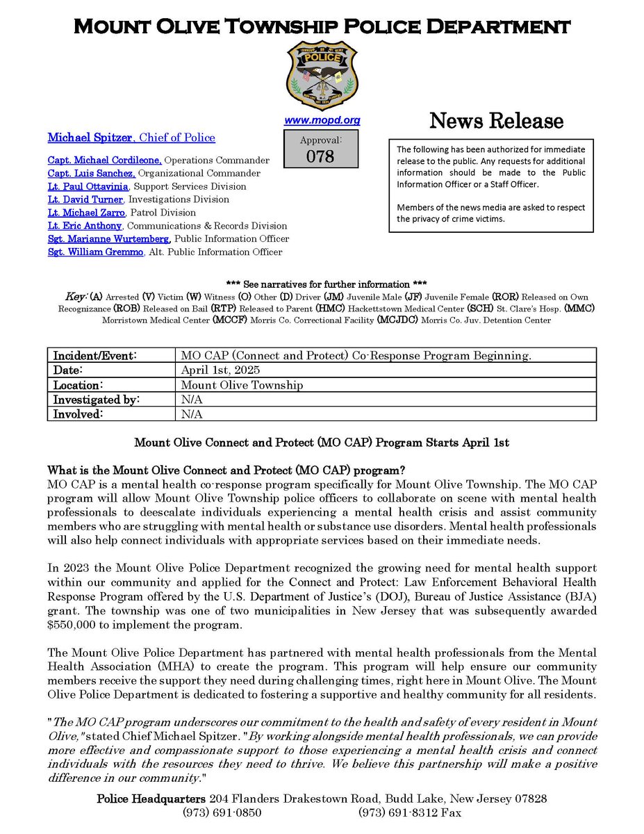 Mount Olive Police (@mopd) on Twitter photo 