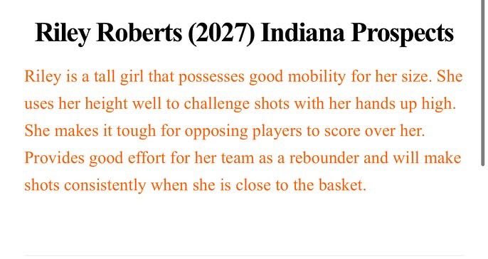 2027s Lila Schurr (Jeffersonville); Riley Roberts (Floyd Central); Carly Stevens (CAI) #Indiana