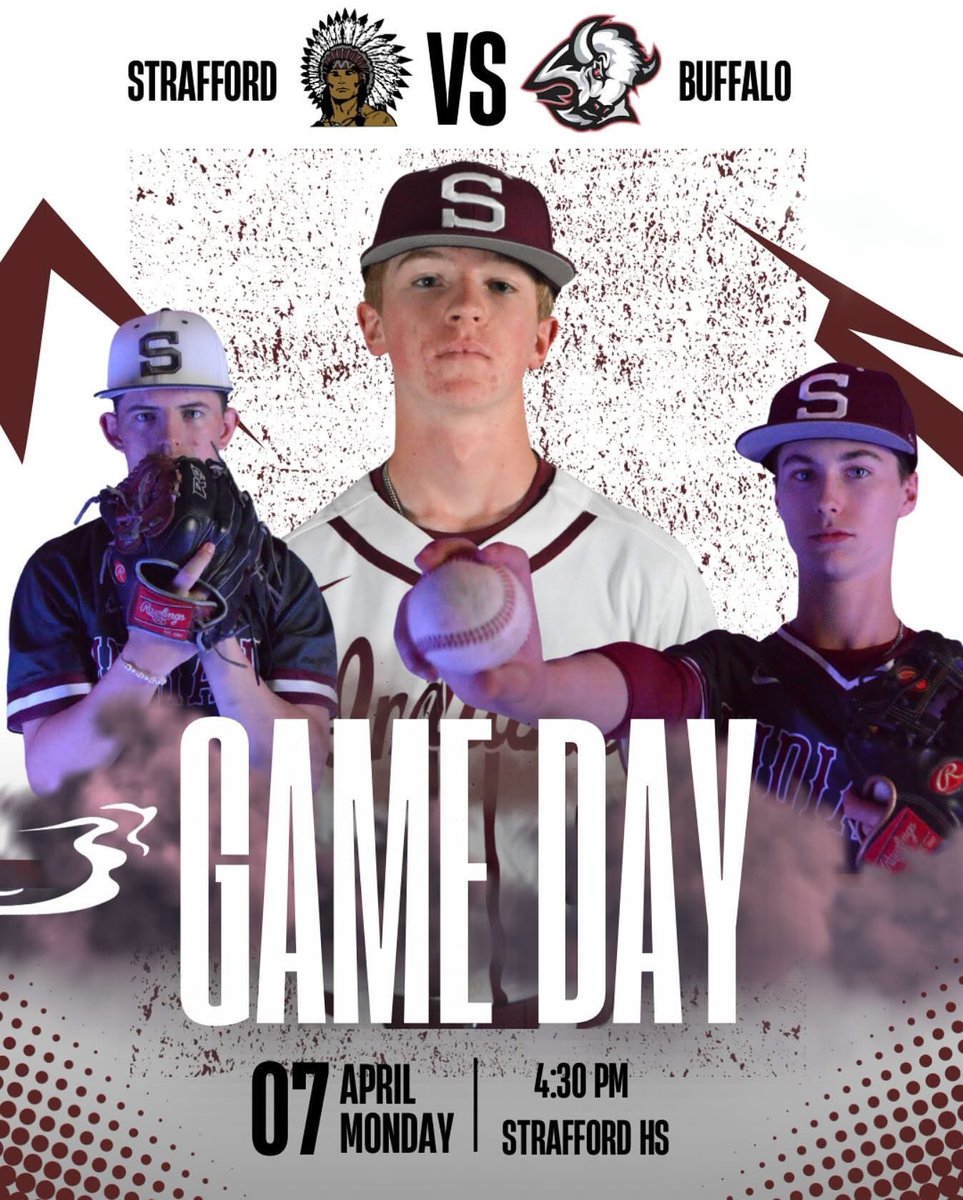 GAME DAY
🆚 Buffalo
🕟 4:30 pm
📍 Strafford
#theSTANDARD #DIRTBAGS #StraffordStrong
