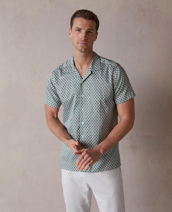 INTOUCH_RUGBY's tweet photo. Crafted for the modern gentleman, this emerald geo-patterned shirt combines timeless style and refined craftsmanship. 
#blakemill #geo #ad #menswear @blakemillfash  .... now live @ https://t.co/cz1pk3mnSA ! USE CODE: INTOUCH15 FOR 15% OFF YOUR PRE-ORDER. EXPIRES MAY 30TH @ https://t.co/mvd5jHRub9