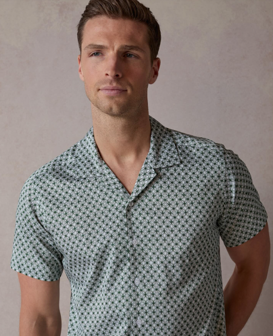 INTOUCH_RUGBY's tweet photo. Crafted for the modern gentleman, this emerald geo-patterned shirt combines timeless style and refined craftsmanship. 
#blakemill #geo #ad #menswear @blakemillfash  .... now live @ https://t.co/cz1pk3mnSA ! USE CODE: INTOUCH15 FOR 15% OFF YOUR PRE-ORDER. EXPIRES MAY 30TH @ https://t.co/mvd5jHRub9