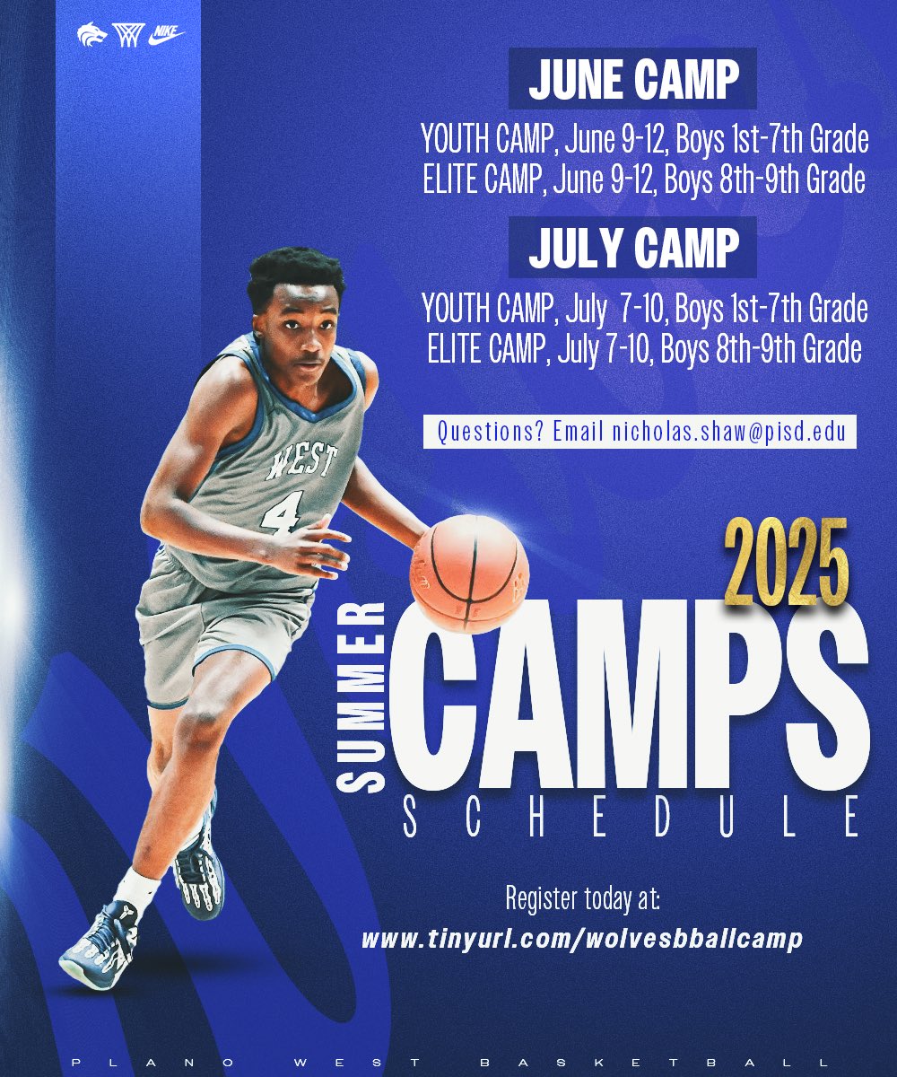 Summer camp is TWO MONTHS OUT! Spots are limited so make sure you sign up today! Link in bio! 

Go Wolves!