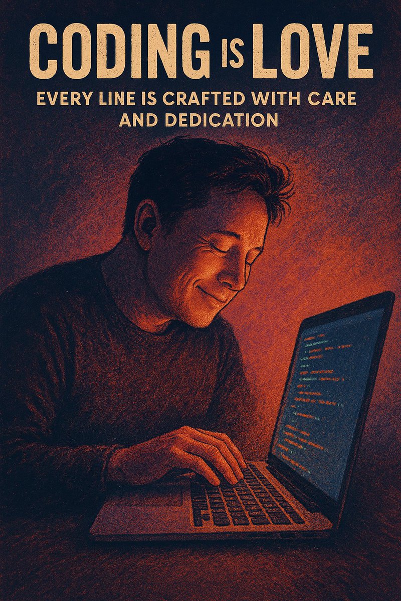 prathmesh_barot's tweet image. Coding is love.
Every line holds purpose, every bug tells a story.
This isn’t just tech—it’s heart, soul, and creation.
#CodingIsLove #BuiltWithPassion