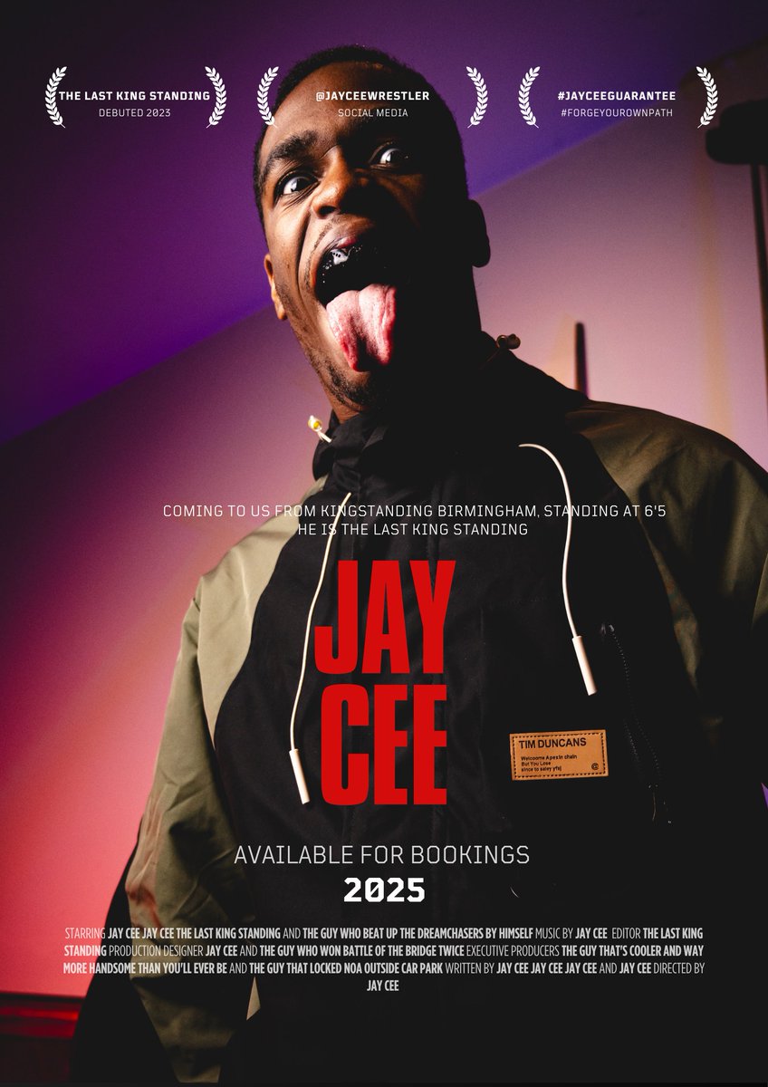 JayCeeWrestler's tweet image. BookJayCee@hotmail.com
@jayceewrestler on all platforms.

#ForgeYourOwnPath #BookJayCee