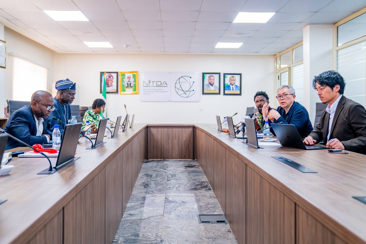 NITDANigeria's tweet photo. The National Information Technology Development Agency (NITDA) received Mr. Hiro Mashita, the founder of SGgrow, alongside his team members on a courtesy visit to explore avenues for strategic collaboration in Nigeria’s digital economy.

Discussions focused on co-developing innovation-driven projects, particularly in the areas of startup funding, incubation, talent exchange, and capacity building, also explored opportunities to facilitate access to global markets for Nigerian startups and promote knowledge-sharing between ecosystems.

The Director General of NITDA, @KashifuInuwa, who joined the meeting virtually, reaffirmed the Agency’s commitment to fostering international partnerships that accelerate digital transformation, emphasising the importance of global collaboration in nurturing a vibrant and sustainable startup ecosystem in Nigeria.