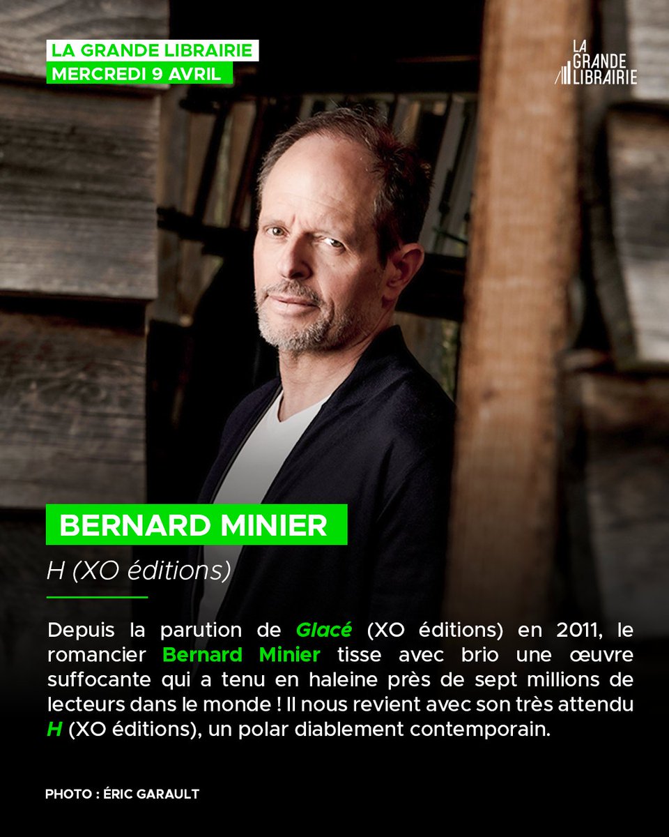 La Grande Librairie (@grandelibrairie) on Twitter photo ✍️L’écrivain peut-il encore se faire lanceur d’alerte ?
📚Cette semaine, <a href="/ATrapenard/">Augustin Trapenard</a> reçoit <a href="/giulianode/">giuliano da empoli</a>, Ahmet Altan, Caryl Ferey, <a href="/sonjadelzongle/">Sonja Delzongle</a> et <a href="/Bernard_Minier/">Bernard Minier</a>.
📺Rdv mercredi 9 avril à 21h05 sur France 5 et sur la plateforme <a href="/FranceTV/">France tv</a> ! ✍️L’écrivain peut-il encore se faire lanceur d’alerte ?
📚Cette semaine, <a href="/ATrapenard/">Augustin Trapenard</a> reçoit <a href="/giulianode/">giuliano da empoli</a>, Ahmet Altan, Caryl Ferey, <a href="/sonjadelzongle/">Sonja Delzongle</a> et <a href="/Bernard_Minier/">Bernard Minier</a>.
📺Rdv mercredi 9 avril à 21h05 sur France 5 et sur la plateforme <a href="/FranceTV/">France tv</a> !