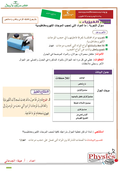 HaifaAljadani's tweet photo. مختبر الفيزياء حجب الموجات الكهرومغناطيسية https://t.co/viaXsLPskj