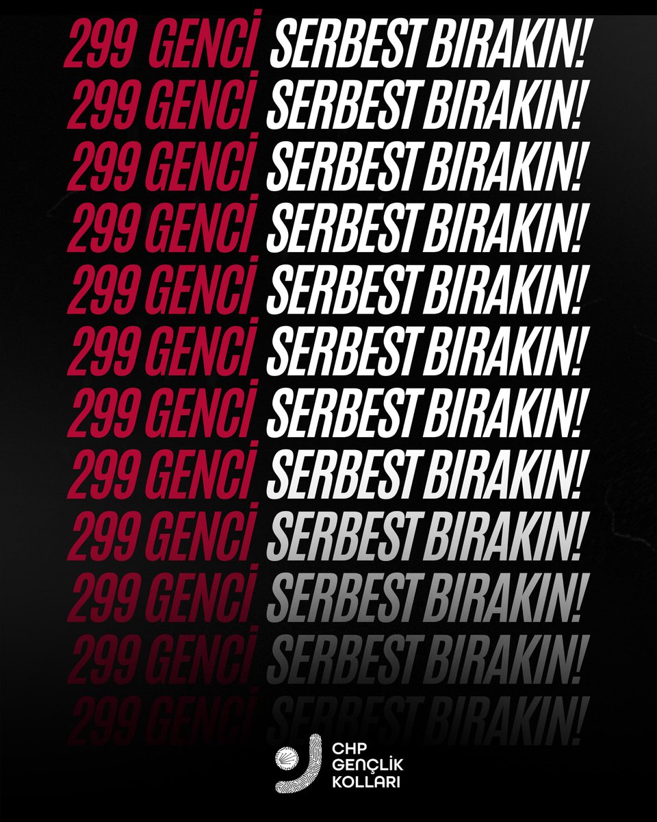 Vatanını, demokrasiyi ve iradesini savunan 299 genci derhal serbest bırakın!

Geleceğini çaldığınız gençlerin, eğitim ve sınav haklarını gasp etmeye son verin!