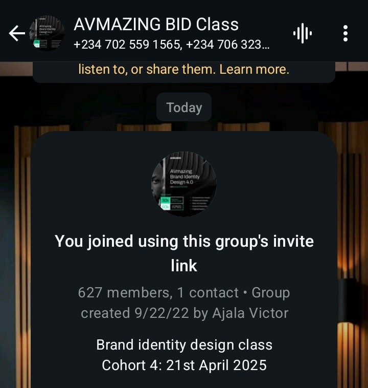 excellingdavid's tweet image. Hii guys

Finally my dream came true. I will be trained alongside with other creatives on Brand Identity Design @avstudiosng

I&apos;m excited and fully ready to learn, unlearn and relearn.

#brandidentitydesign 
#brandidentitydesigner 
#ajalavictor 
#avmazing
