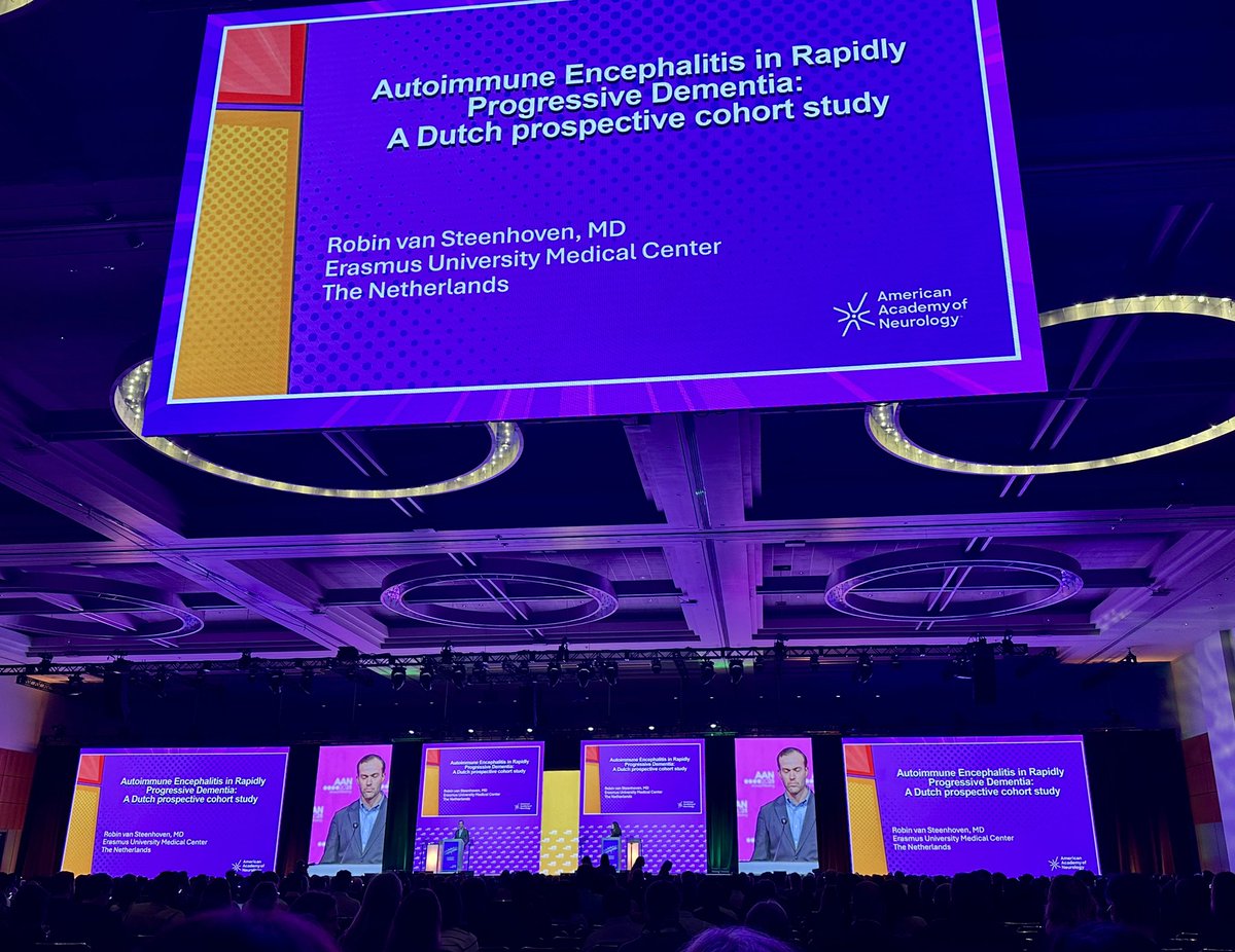 Gregory Day (@gday_neuro) on Twitter photo Excited to see Rapid Progressive Dementia on the main stage at this year’s #AANAM! Expertly presented by Dr. R van Steenhoven, with discussant <a href="/StaceyLClardy/">Stacey Clardy MD PhD</a>. <a href="/AANmember/">American Academy of Neurology</a> Excited to see Rapid Progressive Dementia on the main stage at this year’s #AANAM! Expertly presented by Dr. R van Steenhoven, with discussant <a href="/StaceyLClardy/">Stacey Clardy MD PhD</a>. <a href="/AANmember/">American Academy of Neurology</a>