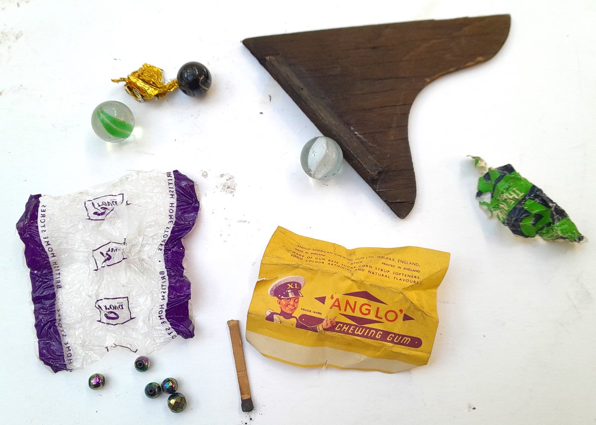 ConservationBob's tweet image. Ipswich Museum Conservations. Conservation for Mythical creatures Exhibition in Colchester. Cleaning a large elephant skull  we found a collection of objects pushed up its nasal passages by generations of kids. The Anglo American chewing gum company, sweet wrappers from BHS etc.