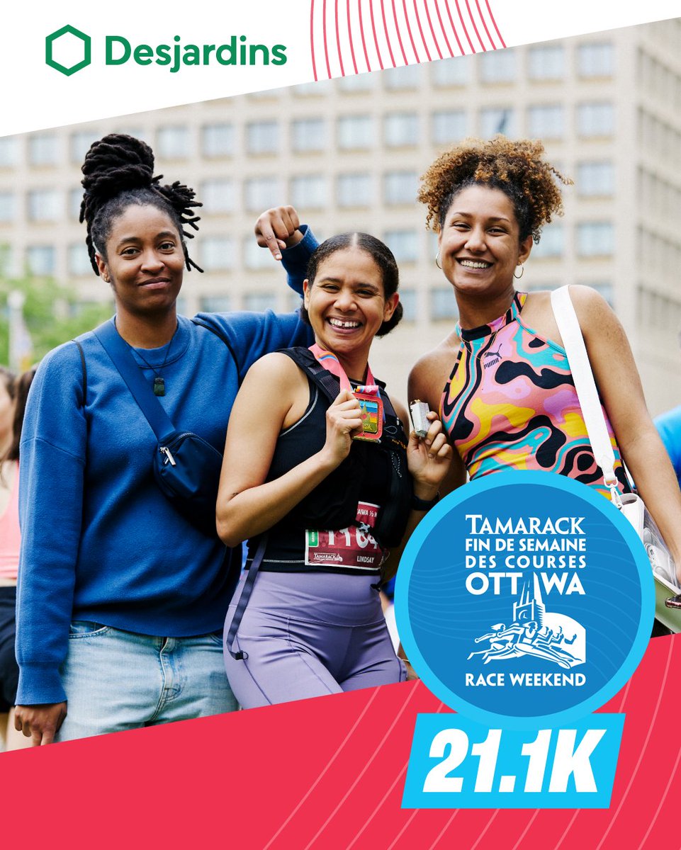 Time is running out! The Ottawa Half Marathon presented by Desjardins is almost SOLD OUT!
With roaring spectators, a stunning course, and the unforgettable rush of crossing the finish line, race day is an experience like no other. Register now! runottawa.ca