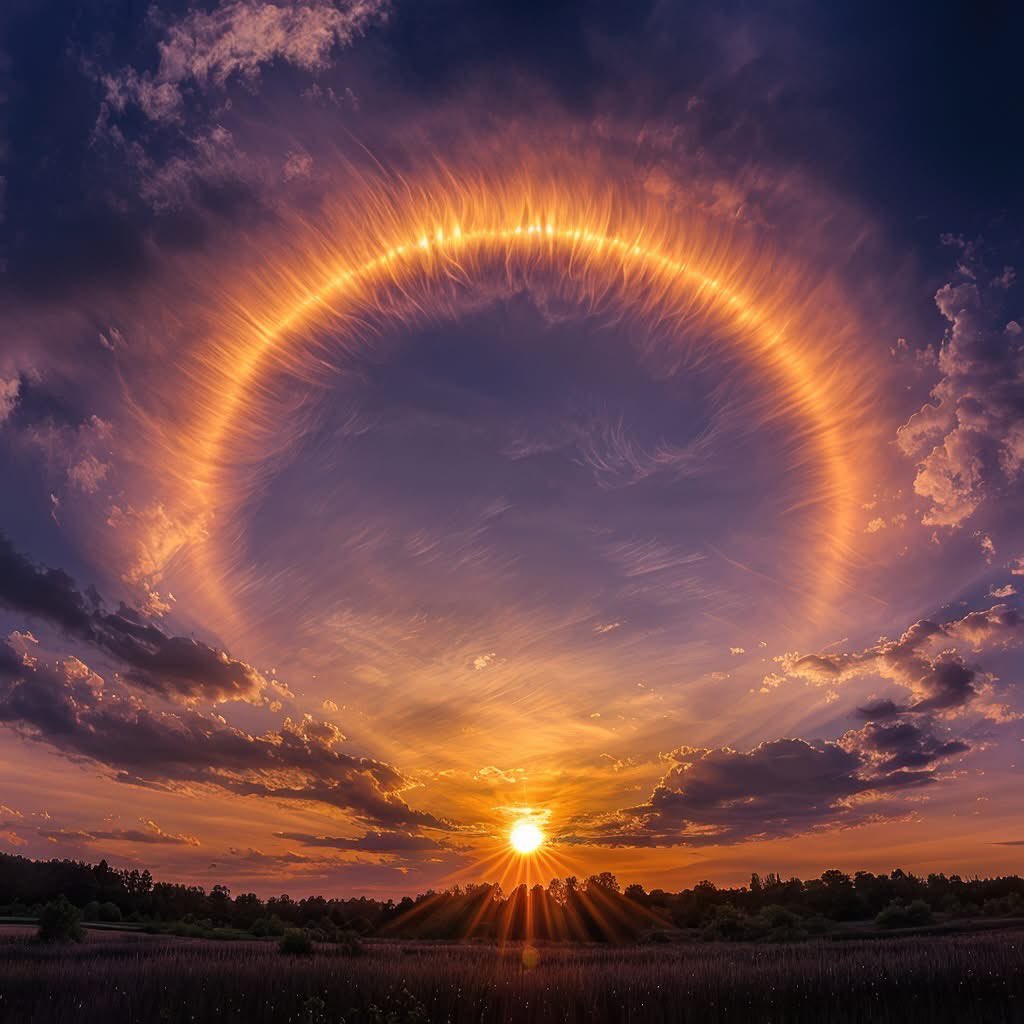 CosmicQuestHub's tweet photo. Is it a portal to another dimension? Nope, just a Sun Halo! When sunlight hits ice crystals just right, this rare beauty shows up. Catch it before it vanishes!
#SunHalo #SkyMagic #NatureIsAwesome #LookUpMore #RarePhenomenon https://t.co/GQ1CmAKH6S