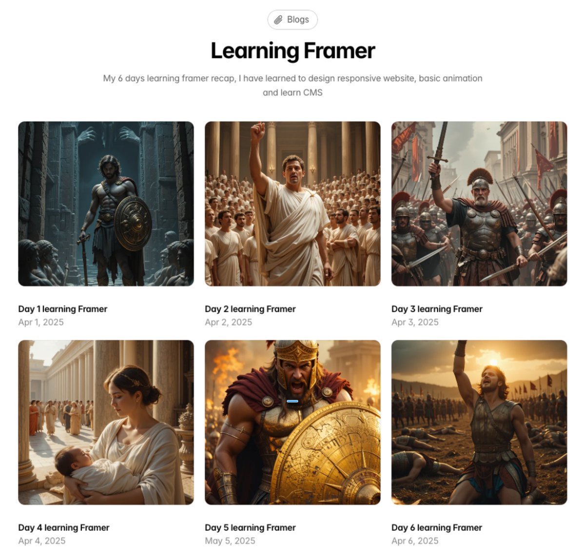 Howard_creator's tweet image. Day 6 - learning @framer 

Today, I learn how to manage content (CMS) in Framer.   

Take a look: day6.framer.media
#framer #buildinpublic #daretoshare24