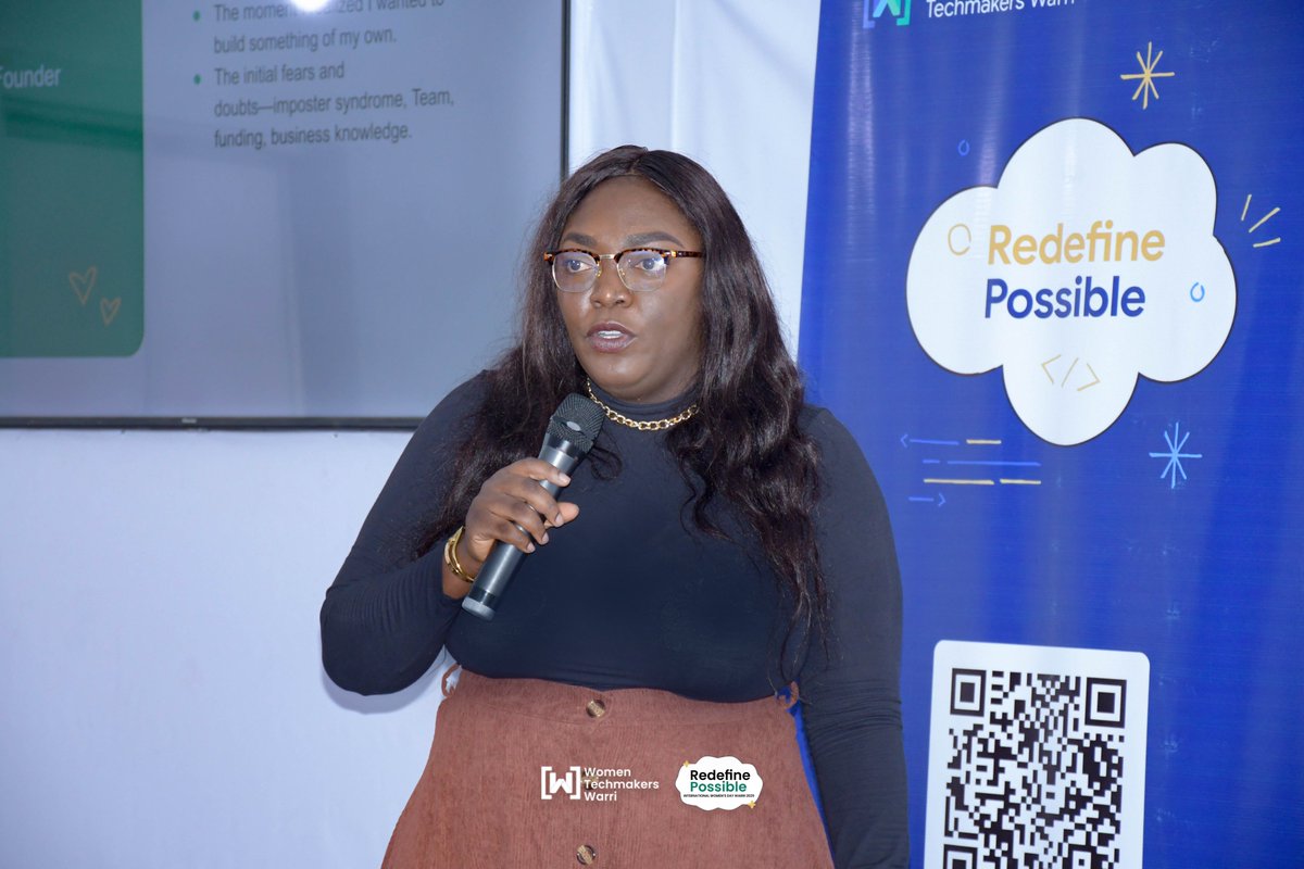 We had a fantastic time with <a href="/LeBelleAmi/">Omawumi</a>  at #IWDWarri speaking on "From Code to
Cofounder: Redefining the Entrepreneurial
Path for Women in Tech" 

✨ Highlights:  

🔍 Learn to think beyond the product. 
⚡️ Business is just another system to debug.
🤖 We need more role models.