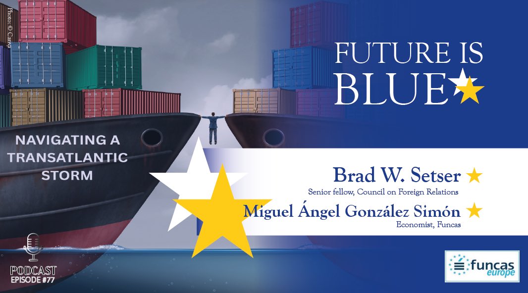 Trump’s tariff earthquake — Don’t miss my podcast talk with <a href="/Brad_Setser/">Brad Setser</a> &amp; <a href="/gonsima_/">Miguel Ángel González-Simón</a> about what’s behind the move and how Europe should respond.

🎧 Listen here 👉 lnkd.in/eMV2v6c4
#FutureIsBlue #TradePolicy #Tariffs #EU #US #Podcast <a href="/FutureisBlue_/">FutureisBlue</a>