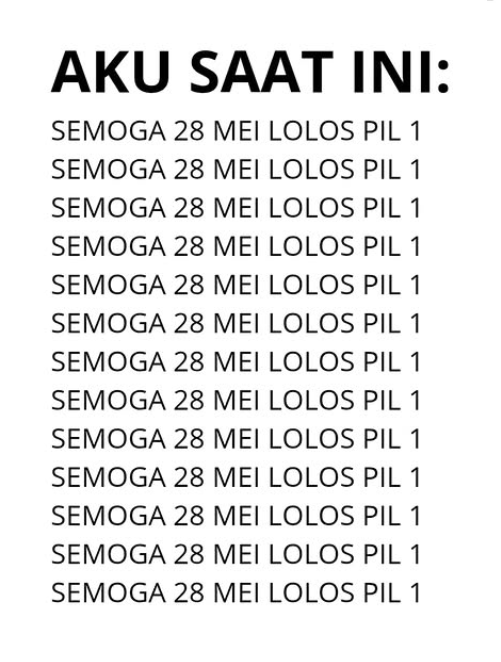 txtambis's tweet image. Ketik &quot;lolos&quot;, dan semoga nnti beneran lolos SNBT.