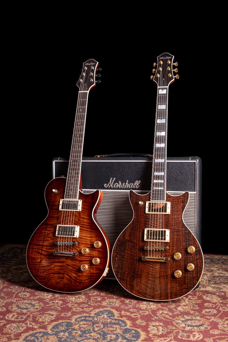 PrestigeGuitars's tweet photo. Which one are you leaning towards?
The left is a Master Built Elite Quilted Redwood and the right is a Master Built DC Coupe Bastogne Walnut. https://t.co/ELBWKB8lUR