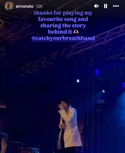 We got word from <a href="/TeddyCYB/">Teddy | Catch Your Breath</a> that "Good in Goodbye" is resonating with European audiences on Catch Your Breath's current tour. We could be happier to hear this. (Content by CYB fan, @annonsko (Instagram)). 
#sadsongs #breakupsongs #songstocryto