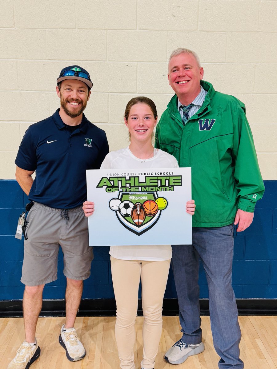 Weddington Middle (@weddingtonmsnc) on Twitter photo Congrats to Emma Huggins, the <a href="/foundersfcu/">Founders FCU</a> Middle School Student-Athlete of the Month! Emma is an 8th grade track and field athlete, and Founders is generously giving the WMS Athletic Department $250 in honor of her award. #BetheBest <a href="/UCPSNCAthletics/">UCPS NC Athletics</a> <a href="/UCPSNC/">Union County Public Schools</a> <a href="/AGHoulihan/">Andrew G. Houlihan</a> Congrats to Emma Huggins, the <a href="/foundersfcu/">Founders FCU</a> Middle School Student-Athlete of the Month! Emma is an 8th grade track and field athlete, and Founders is generously giving the WMS Athletic Department $250 in honor of her award. #BetheBest <a href="/UCPSNCAthletics/">UCPS NC Athletics</a> <a href="/UCPSNC/">Union County Public Schools</a> <a href="/AGHoulihan/">Andrew G. Houlihan</a>