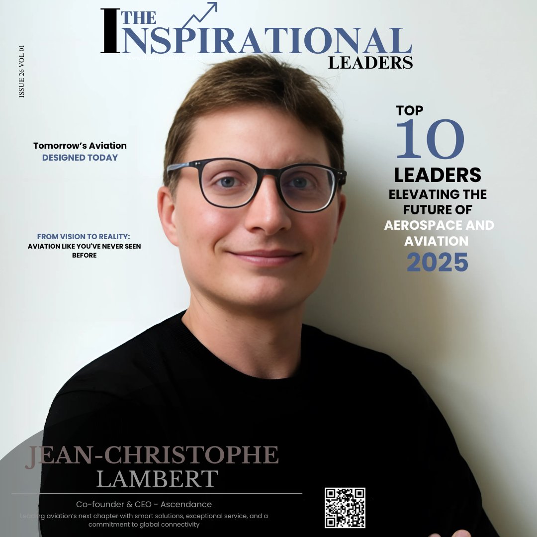 The Inspirational Leaders (@inspiratio29631) on Twitter photo Honored to feature <a href="/JiceLambert/">jean-christophe Lambert</a>, Co-founder & CEO of <a href="/ascendance_ft/">Ascendance</a>, in our Top 10 Leaders Elevating Aerospace & Aviation in 2025 edition.
🔗 rb.gy/k31vlu
#AerospaceInnovation #FutureOfFlight #CleanAviation #NextGenAviation #UrbanAirMobility #TheInspirationalLeaders Honored to feature <a href="/JiceLambert/">jean-christophe Lambert</a>, Co-founder & CEO of <a href="/ascendance_ft/">Ascendance</a>, in our Top 10 Leaders Elevating Aerospace & Aviation in 2025 edition.
🔗 rb.gy/k31vlu
#AerospaceInnovation #FutureOfFlight #CleanAviation #NextGenAviation #UrbanAirMobility #TheInspirationalLeaders