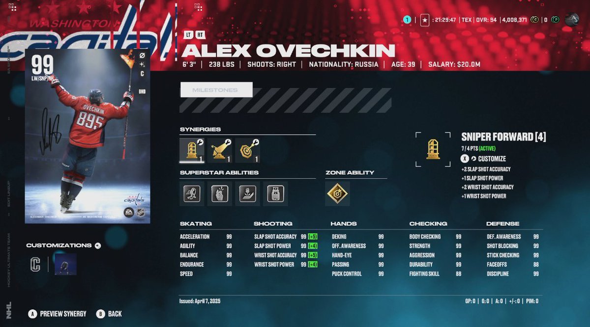 First-look at the 99 OVR Ovi card 🤩