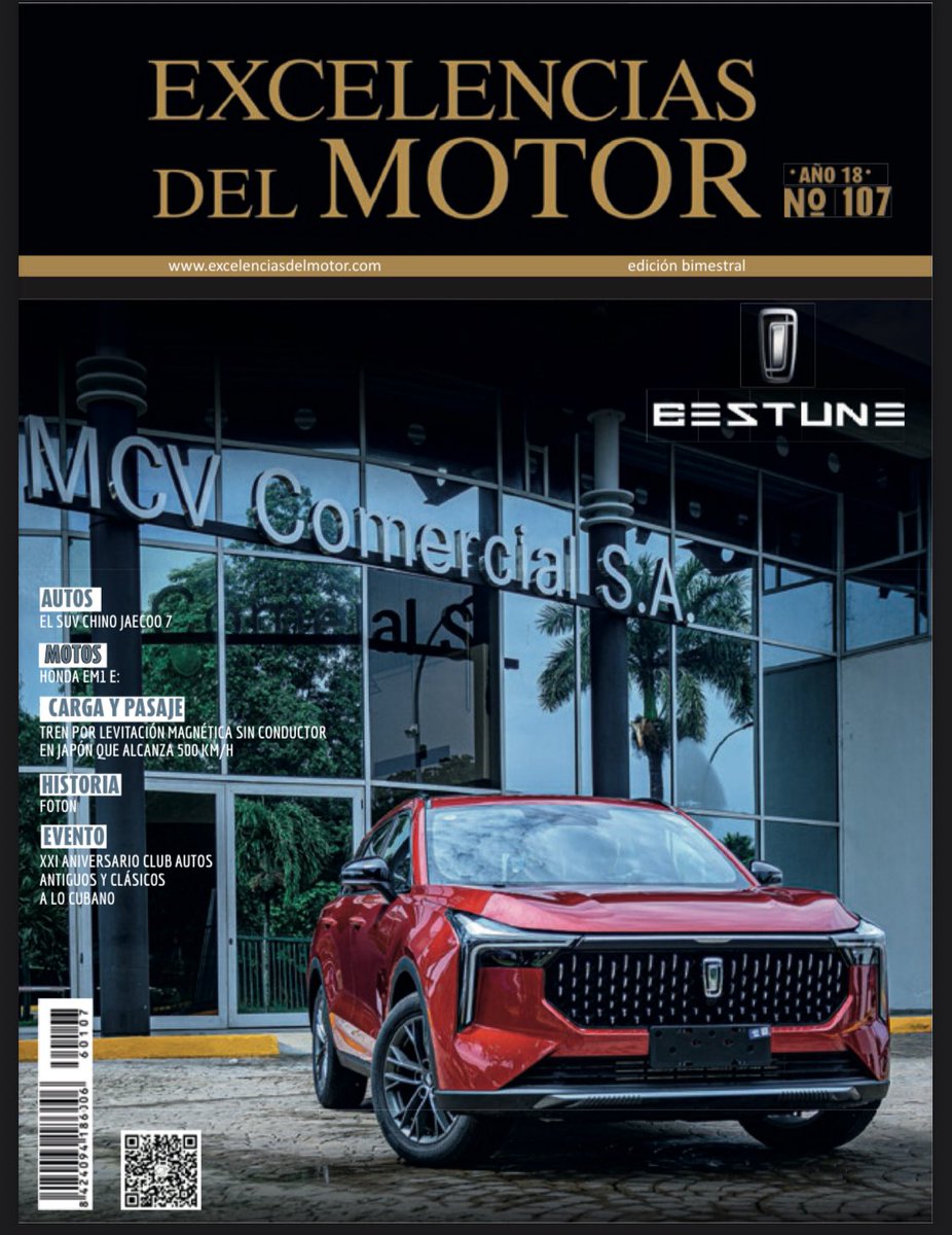 ExcelenciasDelM's tweet photo. Con portada dedicada al SUV de alta gama chino, BESTUNE (que comercializa  MCV Comercial), la que incluye un reportaje de En Portada sobre los dos modelos que ruedan aquí: el T55 y el T77, arranca la revista 107 con todos los temas del Mundo del Motor👇
https://t.co/PqncxdvfUm https://t.co/qDmP9TaOQb