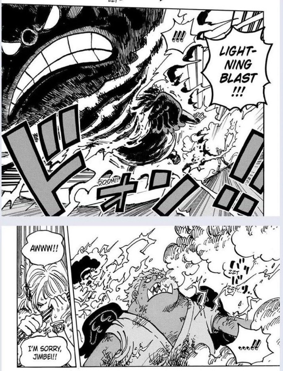 kyzuaxo's tweet image. #ONEPIECE #TOEIANIMATION

Imagine blatantly lying about the events of egghead and how nami willingly attacked s-shark in the manga. then complaining about her using a BUBBLE GUN to capture her which is already established to be harmless acting like its some mischaracterization