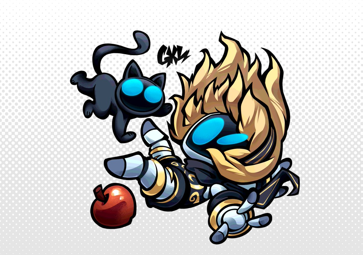 If she's not in a RUSH, she's in a DAZE🐱🍎🤖

#GravityRush #Kat #Astrobot