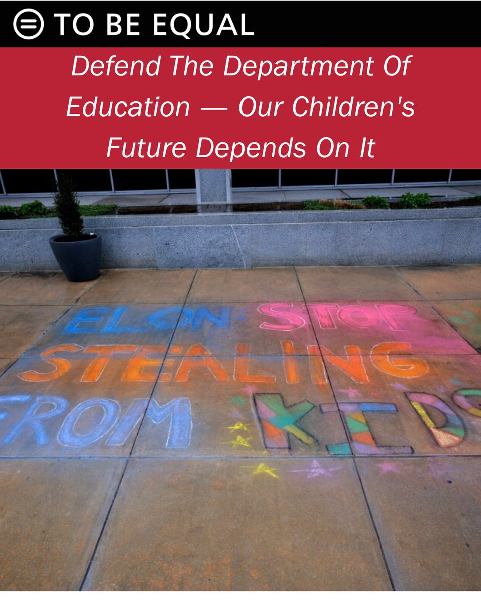 Education is not a political bargaining chip. It is a moral obligation and a constitutional right. 

Defend The Department Of Education — Our Children's Future Depends On It
Read More: nul.org/node/7153?