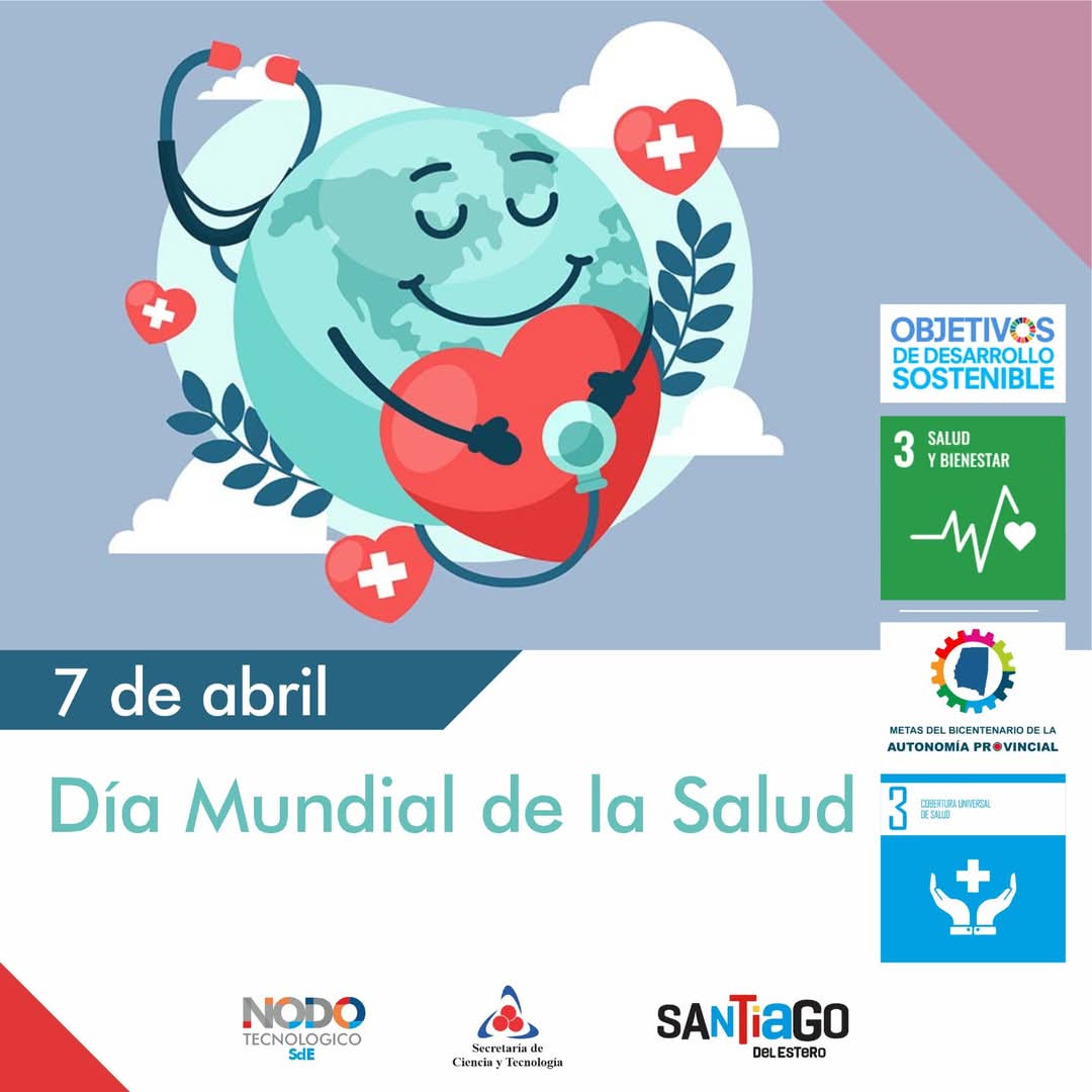 #7DeAbril Día mundial de la Salud 

Esta fecha se celebra desde 1950, y marca el aniversario de la fundación de la Organización Mundial de la Salud (OMS).
¡Enviamos un gran saludo a todos los trabajadores de la salud, en especial a los santiagueños!