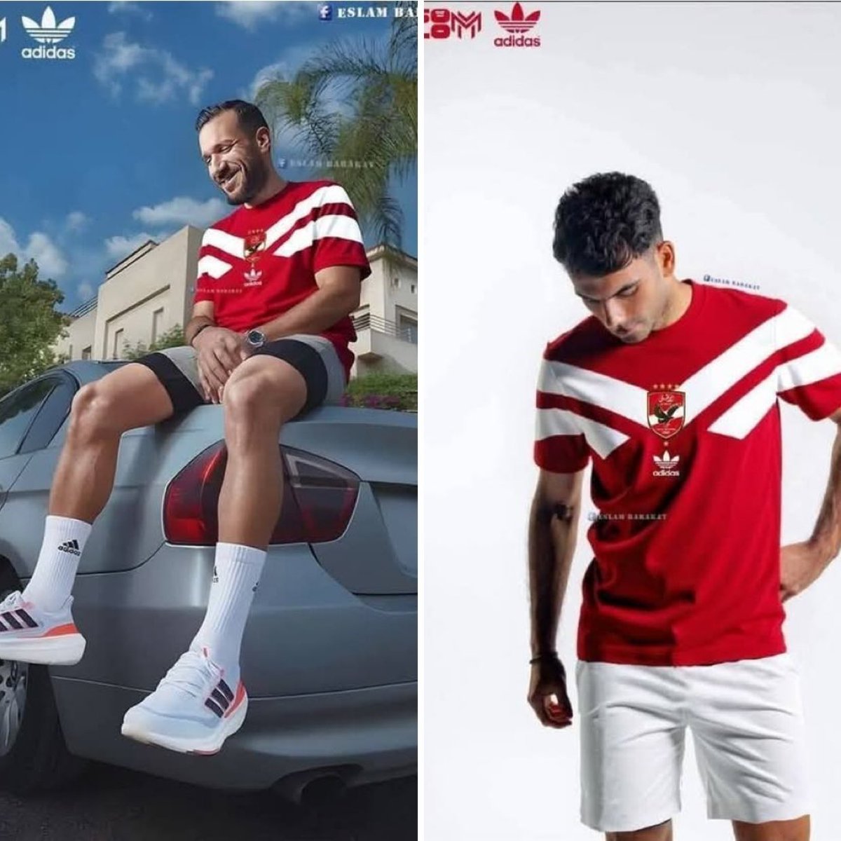 تسريبااااات تصوير اعلان لشركة اديدس الراعي الرسمي لنادي الاهلي وفي الاعلان علي معلووول ولاعب آخر 😉😁🤝
