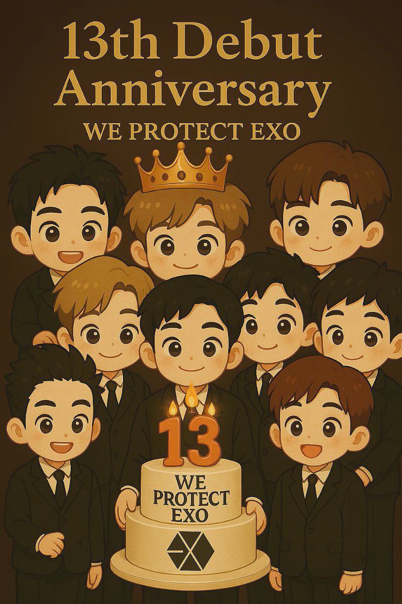 13 YEARS ON EXO PLANET
#13YearsWithEXO
#EXO13thAnniversary
#WeAreOneandThirteen
<a href="/weareoneEXO/">EXO</a> 
<a href="/B_hundred_Hyun/">Baekhyun_EXO</a> 
<a href="/lay_studio/">Lay Zhang Studio</a>