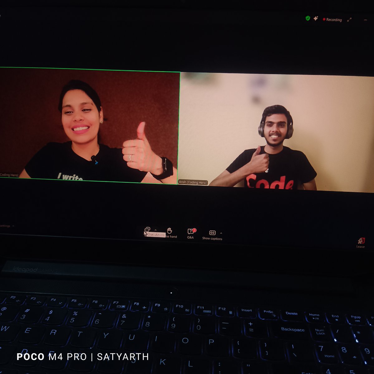 satyarth08's tweet image. ✅wrapped up 1st introductory class on Angular in Coding Hero (by Saloni Mam), excited for next classes #codinghero
@ChaiCodeHQ @ansh_mishraa04