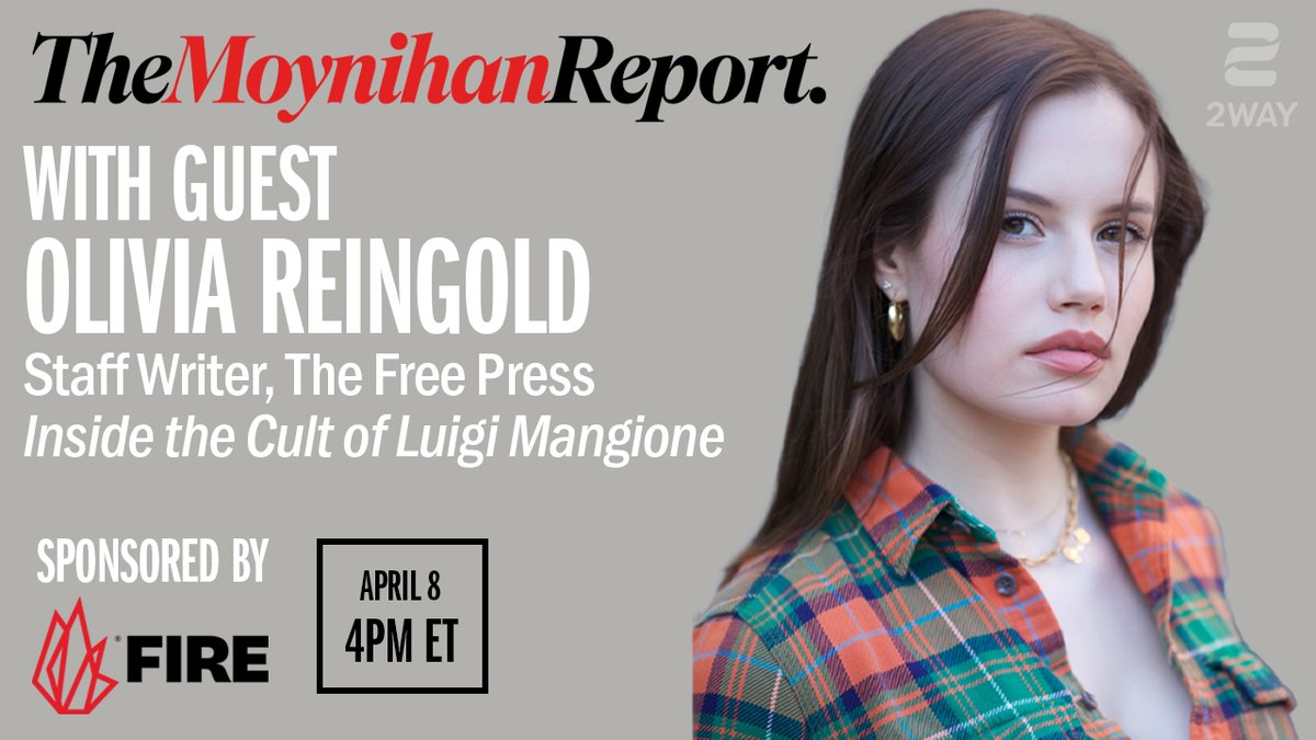 The Moynihan Report (@moynihanreport) on Twitter photo Tuesday we're joined by <a href="/Olivia_Reingold/">Olivia Reingold</a> to talk about the cult of Luigi Mangione
Watch: youtube.com/live/RNwUWPRIL⊠Tuesday we're joined by <a href="/Olivia_Reingold/">Olivia Reingold</a> to talk about the cult of Luigi Mangione
Watch: youtube.com/live/RNwUWPRILâŠ