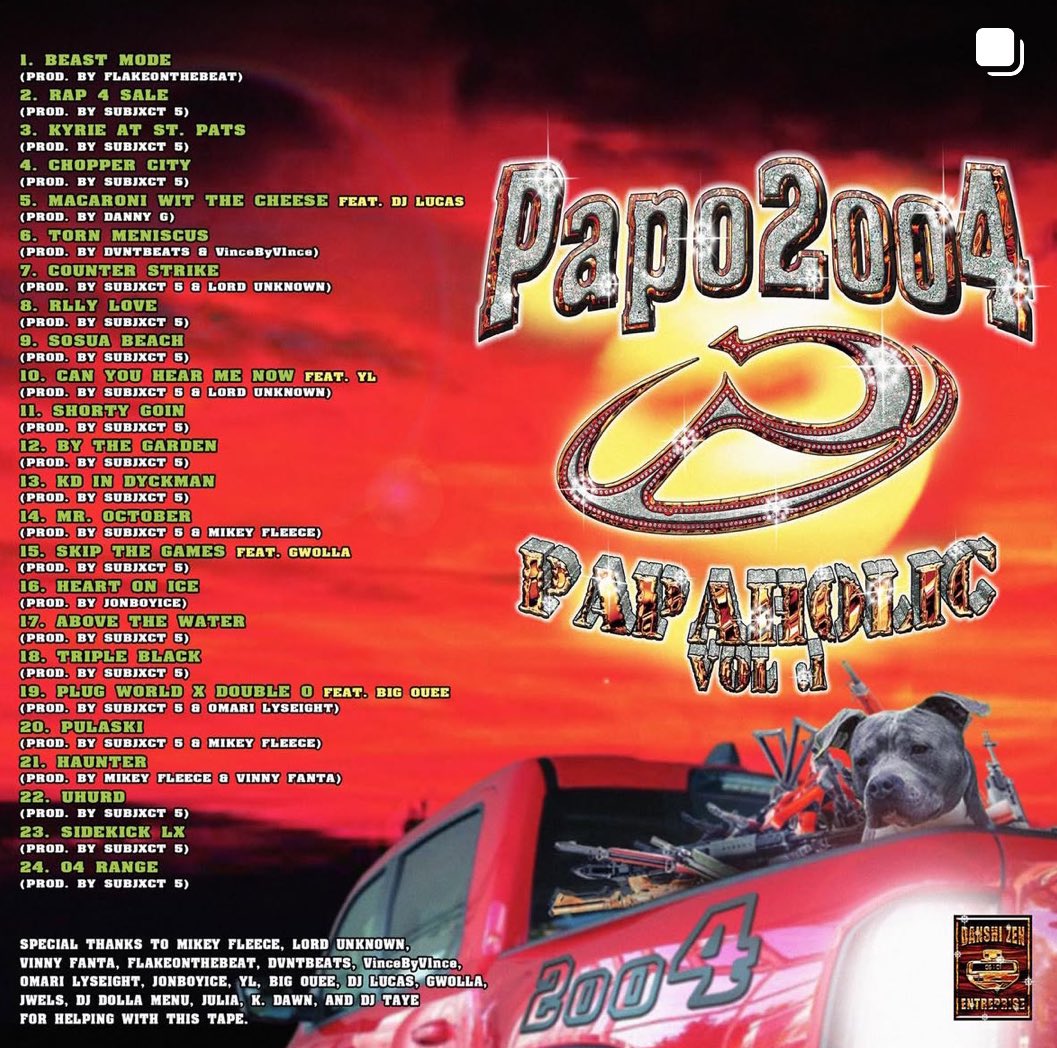 NEW ALBUM ALERT PAPAHOLIC VOL. 1 OUT NOW ON ALL STREAMING PLATFORMS GO GET THAT 🏀🏀🏀🏀