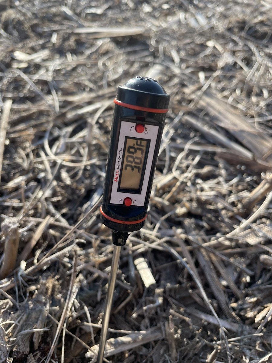 As planting approaches 

Soil temps Clarkson, NE 
4” @ 7AM

Corn stalks               39.7°
Soybean stubble    38.9°