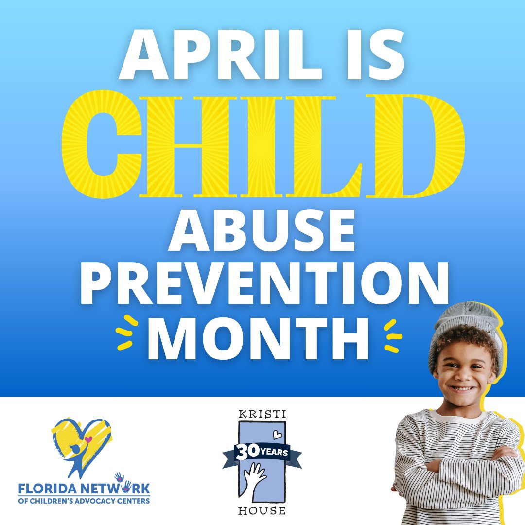 April is Child Abuse Prevention Month! Keeping kids safe from abuse and trauma is important to us, always.