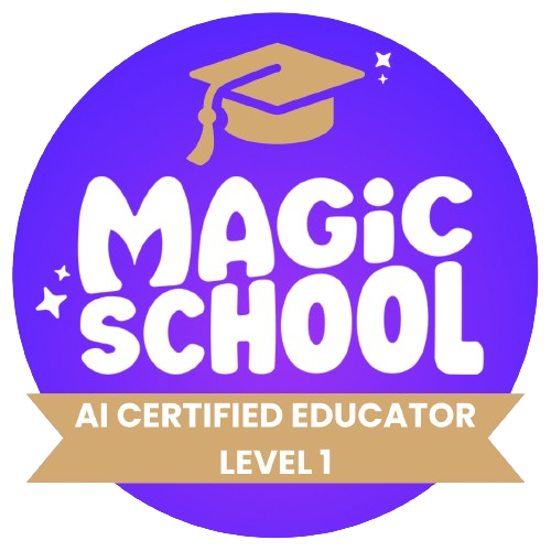 I'm excited to announce that I have completed the MagicSchool AI Certification Course (Level 1).  <a href="/magicschoolai/">MagicSchool AI 💜 🪄✨</a>  is the leading AI Platform for educators - helping teachers lesson plan, differentiate, communicate clearly, and more!