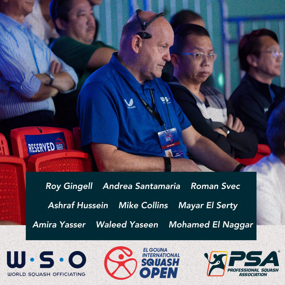 WSO are delighted to announce the allocation of referees for the El Gouna International Squash Open!

To find out more, click here: bit.ly/420ineu