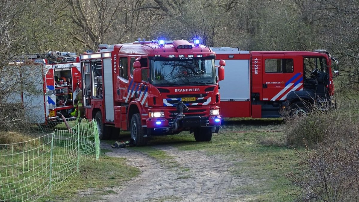 Grote duinbrand op Kruisberg in Heemskerk