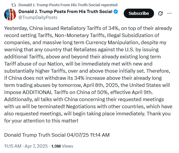 "Negotiations with other countries, which have also requested meetings, will begin taking place immediately."