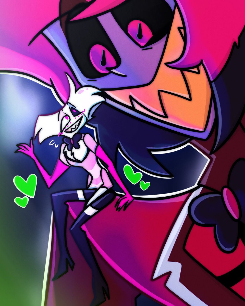 Kicking off some of the requests!
Had to start with the first ship mentioned: RadioDust!

Plenty more ships coming, but I really hope we get more of these two in season two. I miss them!

#HazbinHotel #HazbinHotelFanart #HazbinHotelAngelDust #HazbinHotelAlastor #RadioDust