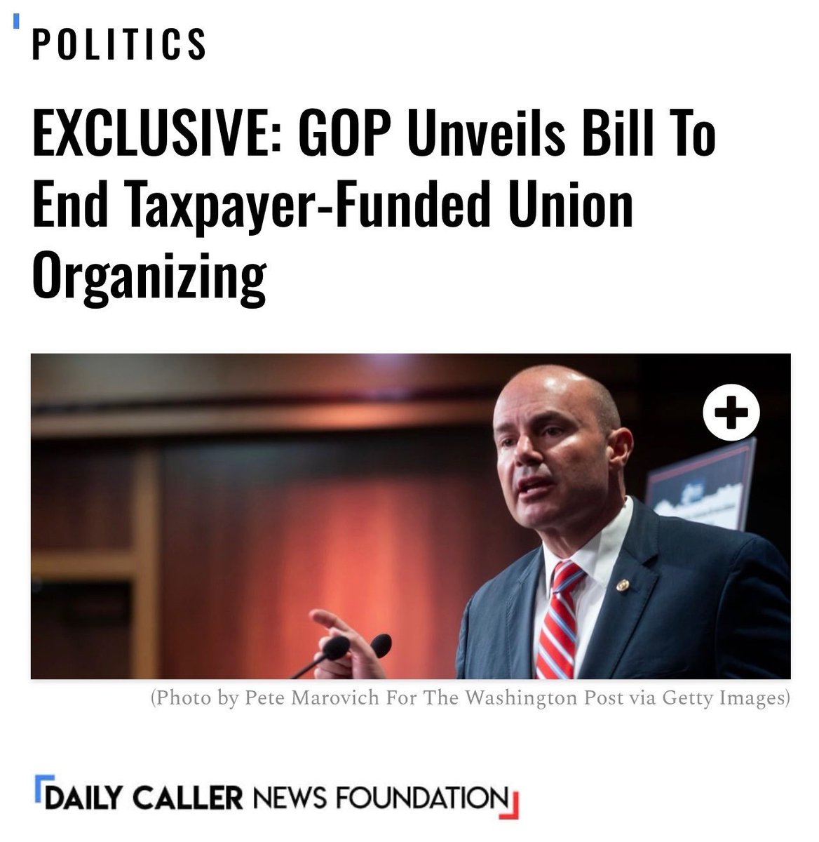 Mike Lee (@senmikelee) on Twitter photo Did you know that federal employees spend MILLIONS of man-hours per year working on union business, instead of their actual jobs?
I introduced a bill with <a href="/RepBenCline/">Congressman Ben Cline</a> to stop it.
No Union Time on the Taxpayer’s Dime. Did you know that federal employees spend MILLIONS of man-hours per year working on union business, instead of their actual jobs?
I introduced a bill with <a href="/RepBenCline/">Congressman Ben Cline</a> to stop it.
No Union Time on the Taxpayer’s Dime.