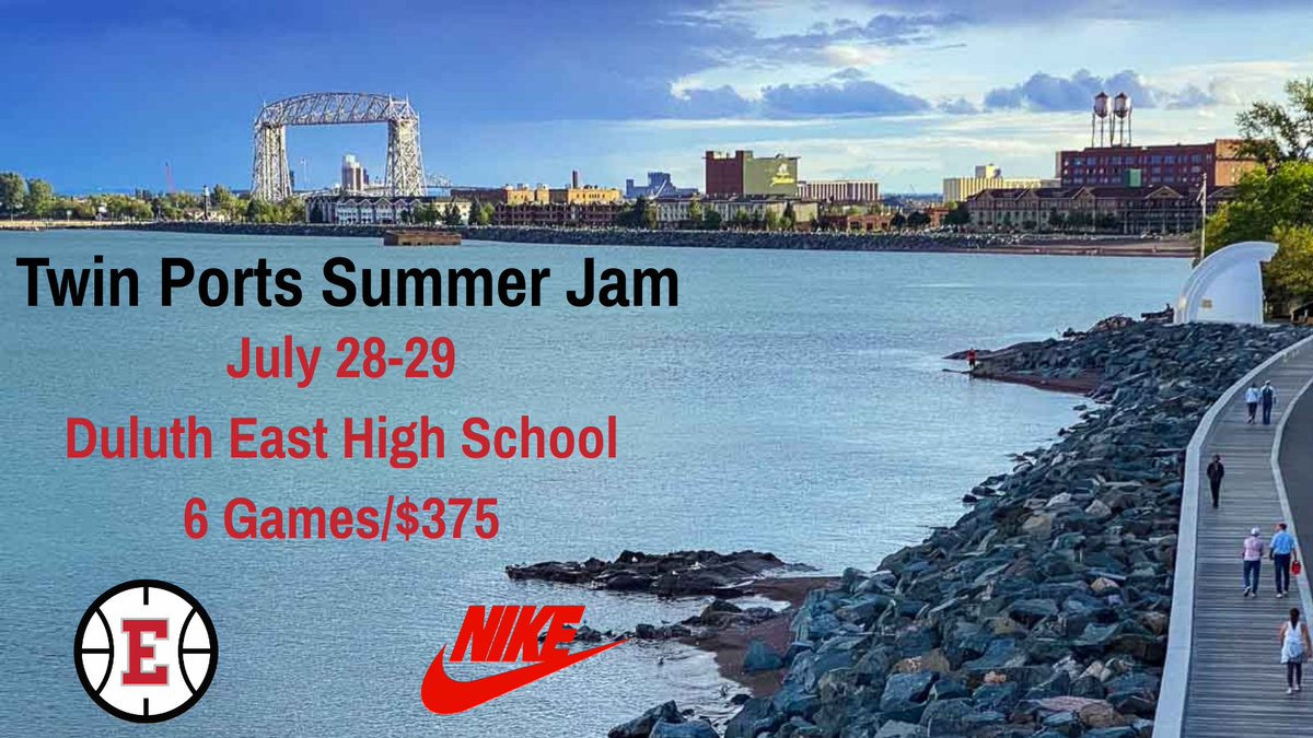 RHETT MCDONALD (@coachrmcdonald) on Twitter photo SUMMER BASKETBALL TOURNAMENT OPPORTUNITY!
Come to the best city in the state of Minnesota on the shores of Lake Superior and enjoy two days of hoops to close our your team's summer!
If you are interested in bringing your team, please email me at rhett.mcdonald@isd709.org SUMMER BASKETBALL TOURNAMENT OPPORTUNITY!
Come to the best city in the state of Minnesota on the shores of Lake Superior and enjoy two days of hoops to close our your team's summer!
If you are interested in bringing your team, please email me at rhett.mcdonald@isd709.org