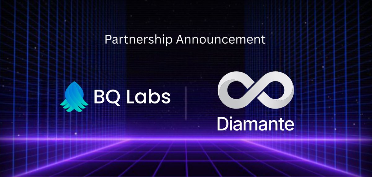 Partnership Alert 📣
<a href="/BQ_Labs/">BQ Labs</a> 🤝 <a href="/diamante_io/">DIAM</a> 

Diamante is building modular, ultra scalable Layer 1 blockchain for the next generation of on-chain applications.

BQ Labs is excited to support the Diamante ecosystem with our risk protection and insurance products — making it